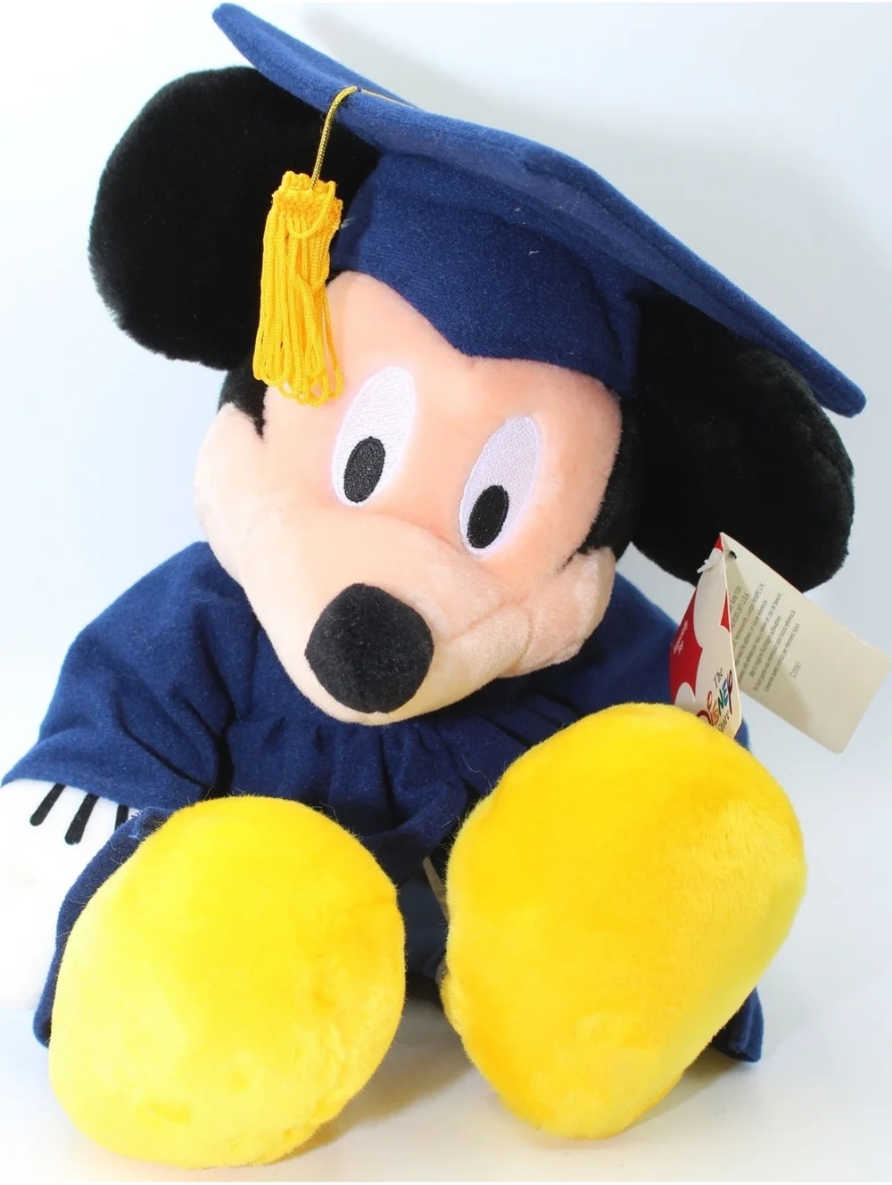 VTG 2000 Walt Disney GRAD 00 MICKEY Graduation Cap & Gown Costume Animal Plush
